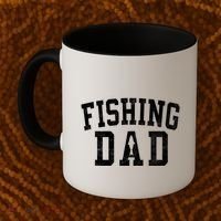 Fishing Dad Classic Bold Font FatherS Day Daddy Coffee Mug thumb 2