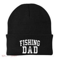 Fishing Dad Classic Bold Font FatherS Day Daddy Beanie thumb 0