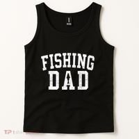Fishing Dad Classic Bold Font FatherS Day Daddy Tank Top thumb 2