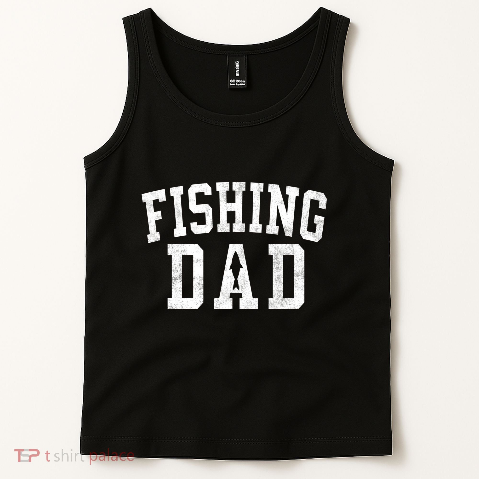 Fishing Dad Classic Bold Font FatherS Day Daddy Tank Top