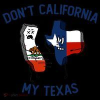 Funny Don't California My Texas Kids Colorblock Raglan Jersey thumb 2