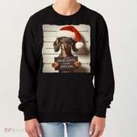 Funny Dachshund Christmas Dear Santa I Can Explain Weiner Women's Sweatshirt thumb 0