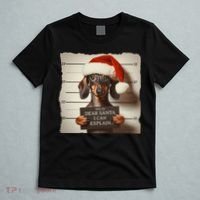 Funny Dachshund Christmas Dear Santa I Can Explain Weiner T-Shirt thumb 5