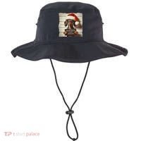 Funny Dachshund Christmas Dear Santa I Can Explain Weiner Bucket Hat thumb 0