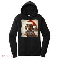 Funny Dachshund Christmas Dear Santa I Can Explain Weiner Women's Hoodie thumb 0