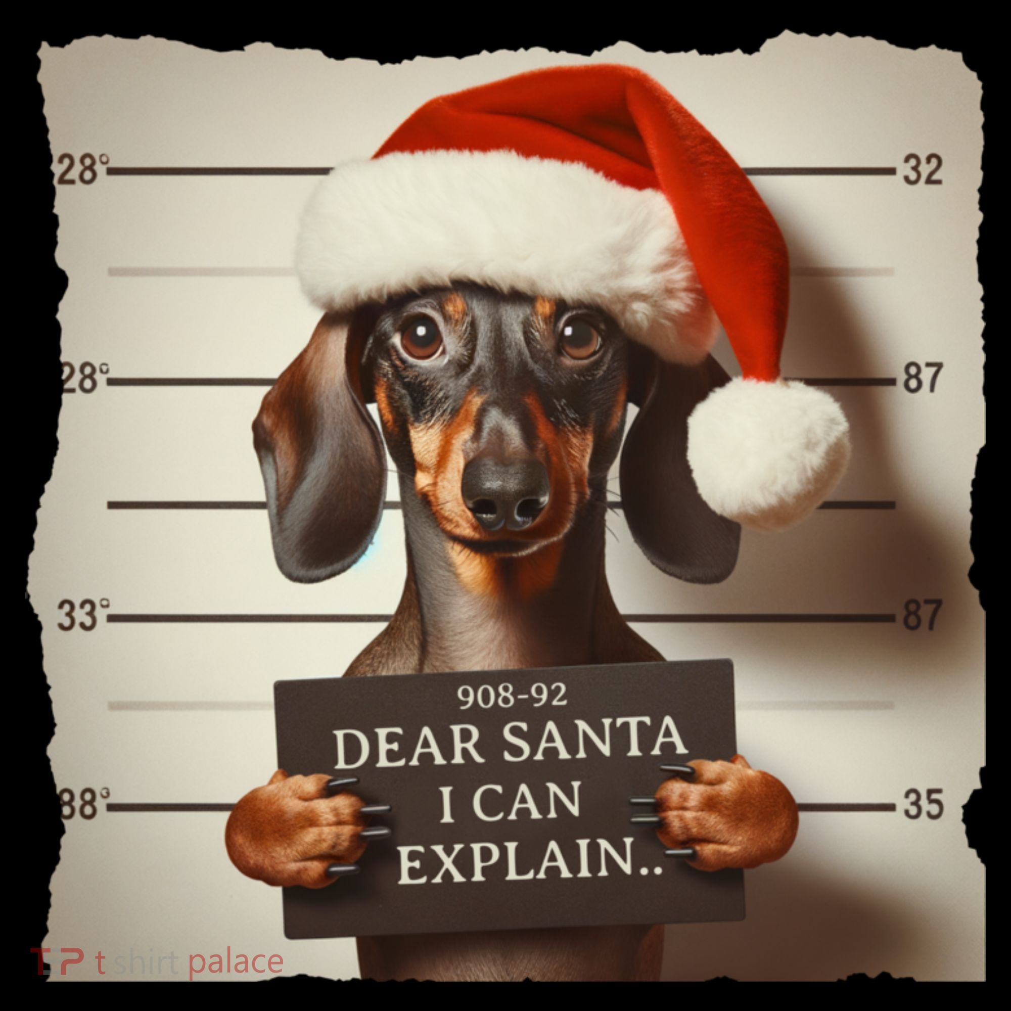 Funny Dachshund Christmas Dear Santa I Can Explain Weiner Mousepad
