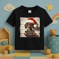 Funny Dachshund Christmas Dear Santa I Can Explain Weiner Toddler T-Shirt thumb 3