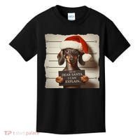 Funny Dachshund Christmas Dear Santa I Can Explain Weiner Kids T-Shirt thumb 0