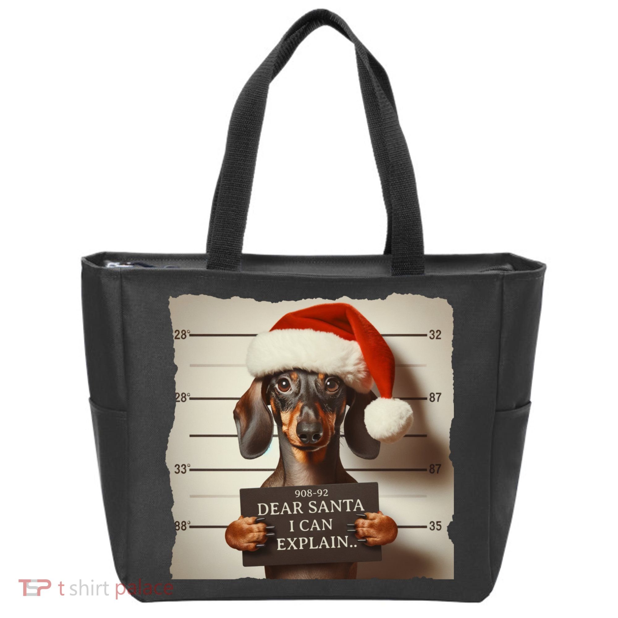 Funny Dachshund Christmas Dear Santa I Can Explain Weiner Tote Bag