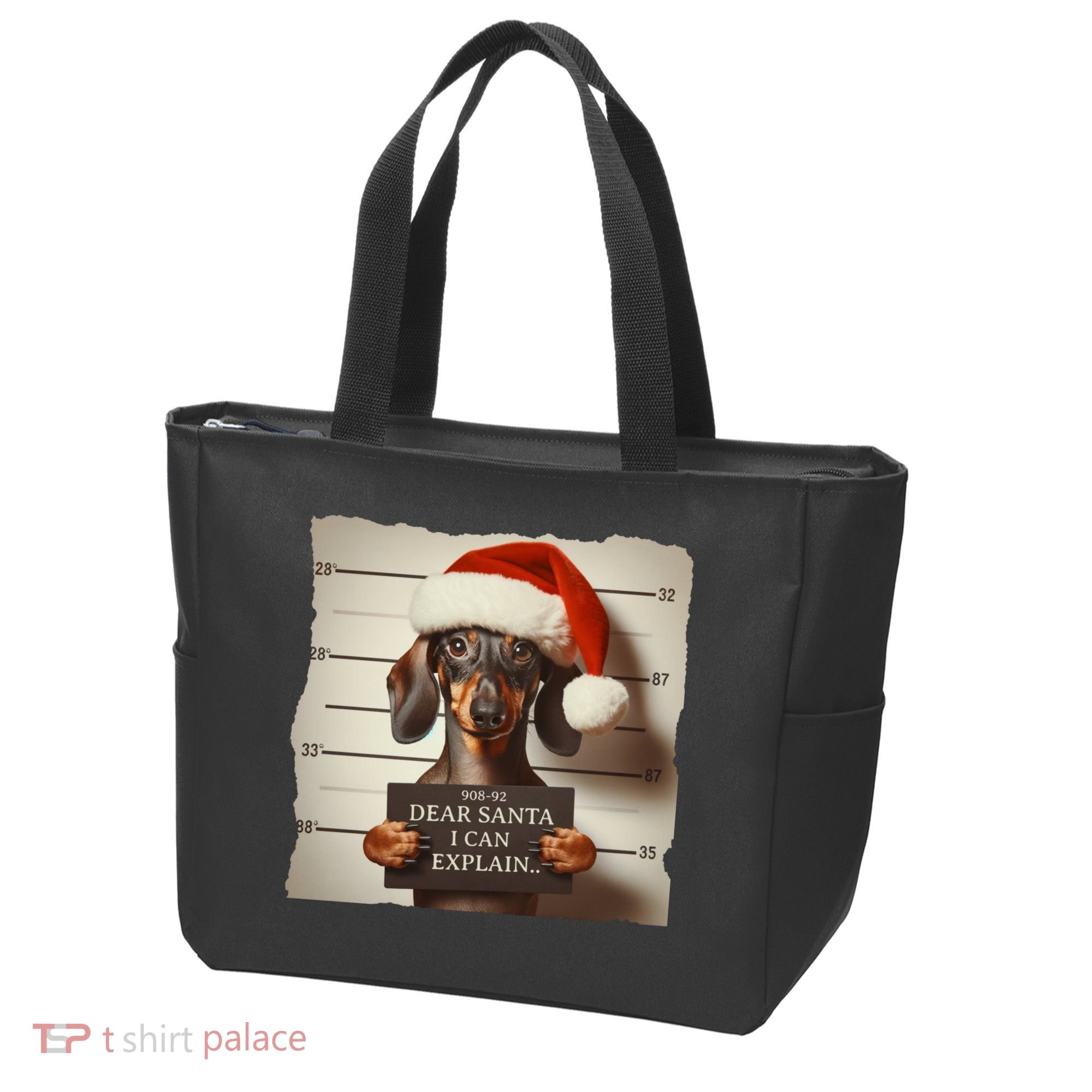 Funny Dachshund Christmas Dear Santa I Can Explain Weiner Tote Bag