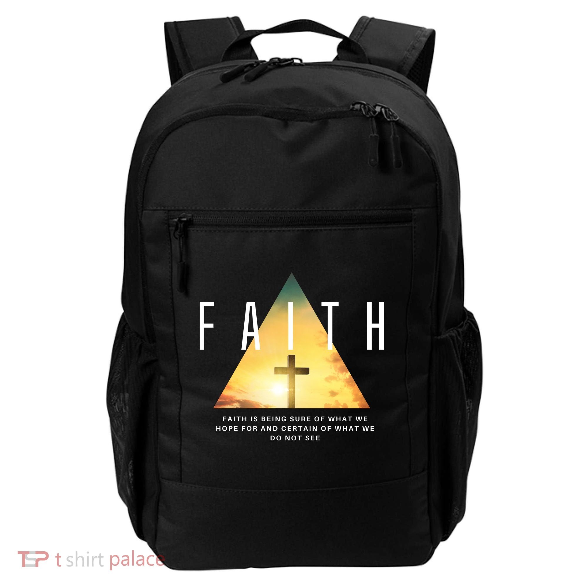 Faith Definition Cross Jesus Backpack