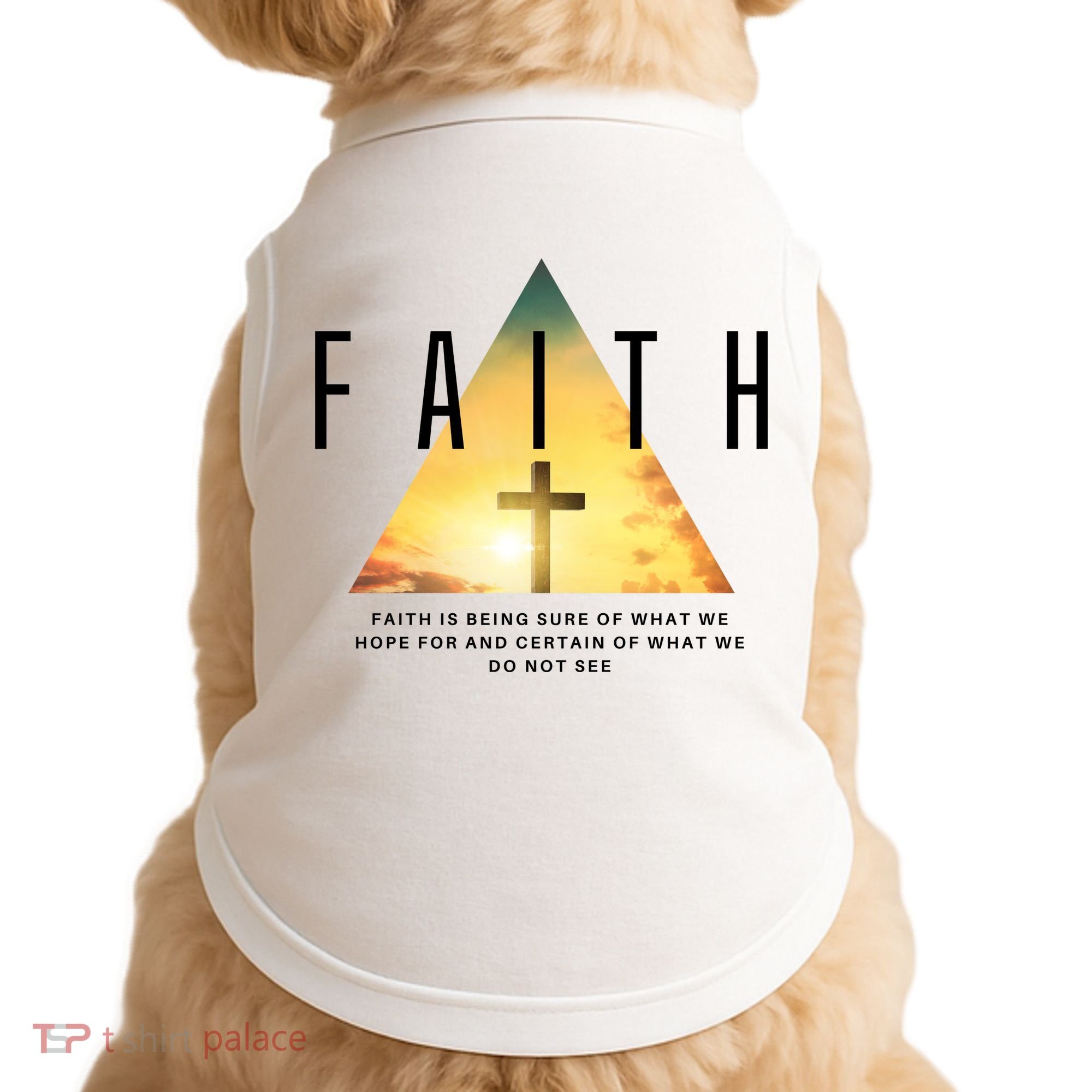 Faith Definition Cross Jesus Doggie Tank