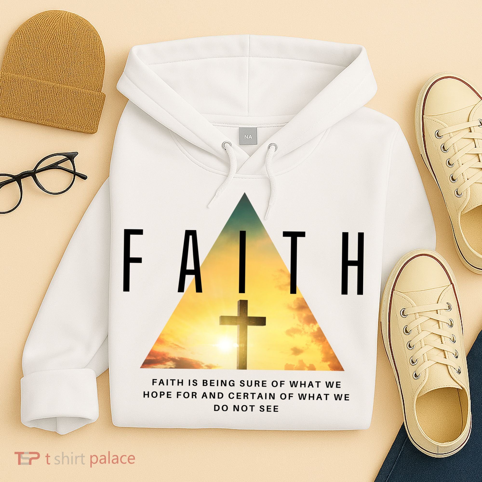 Faith Definition Cross Jesus Hoodie