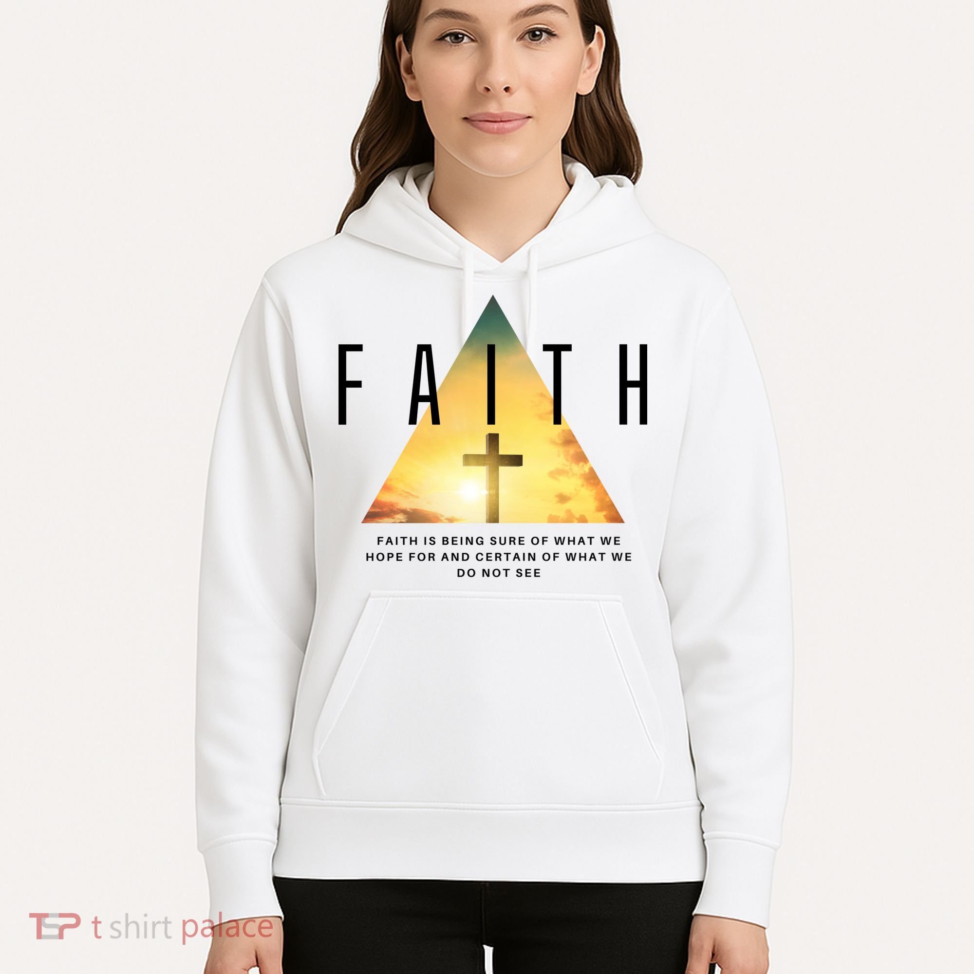 Faith Definition Cross Jesus Hoodie