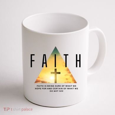 Faith Definition Cross Jesus Coffee Mug back