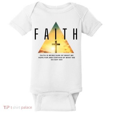 Faith Definition Cross Jesus Baby Bodysuit