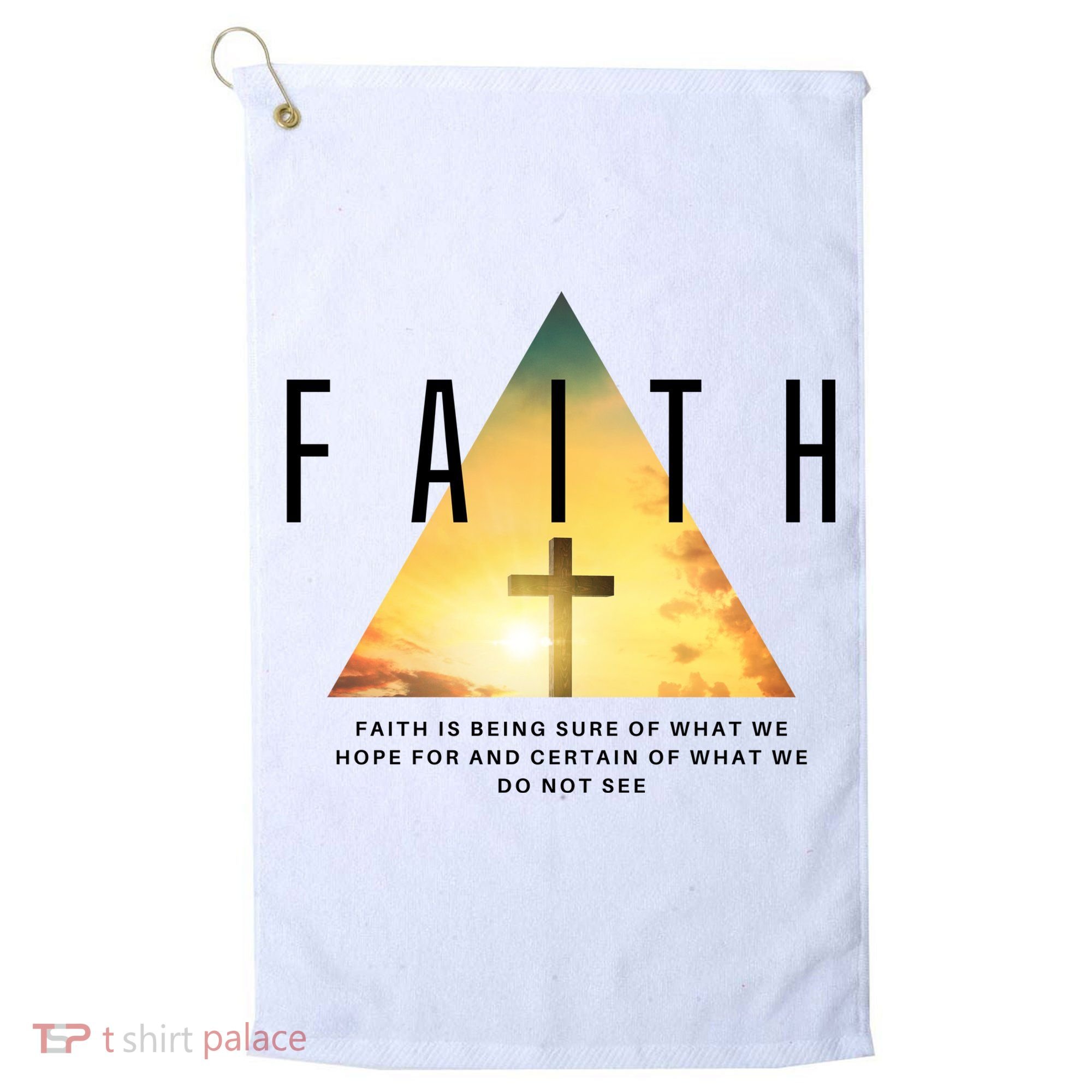 Faith Definition Cross Jesus Golf Towel