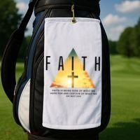 Faith Definition Cross Jesus Golf Towel thumb 2
