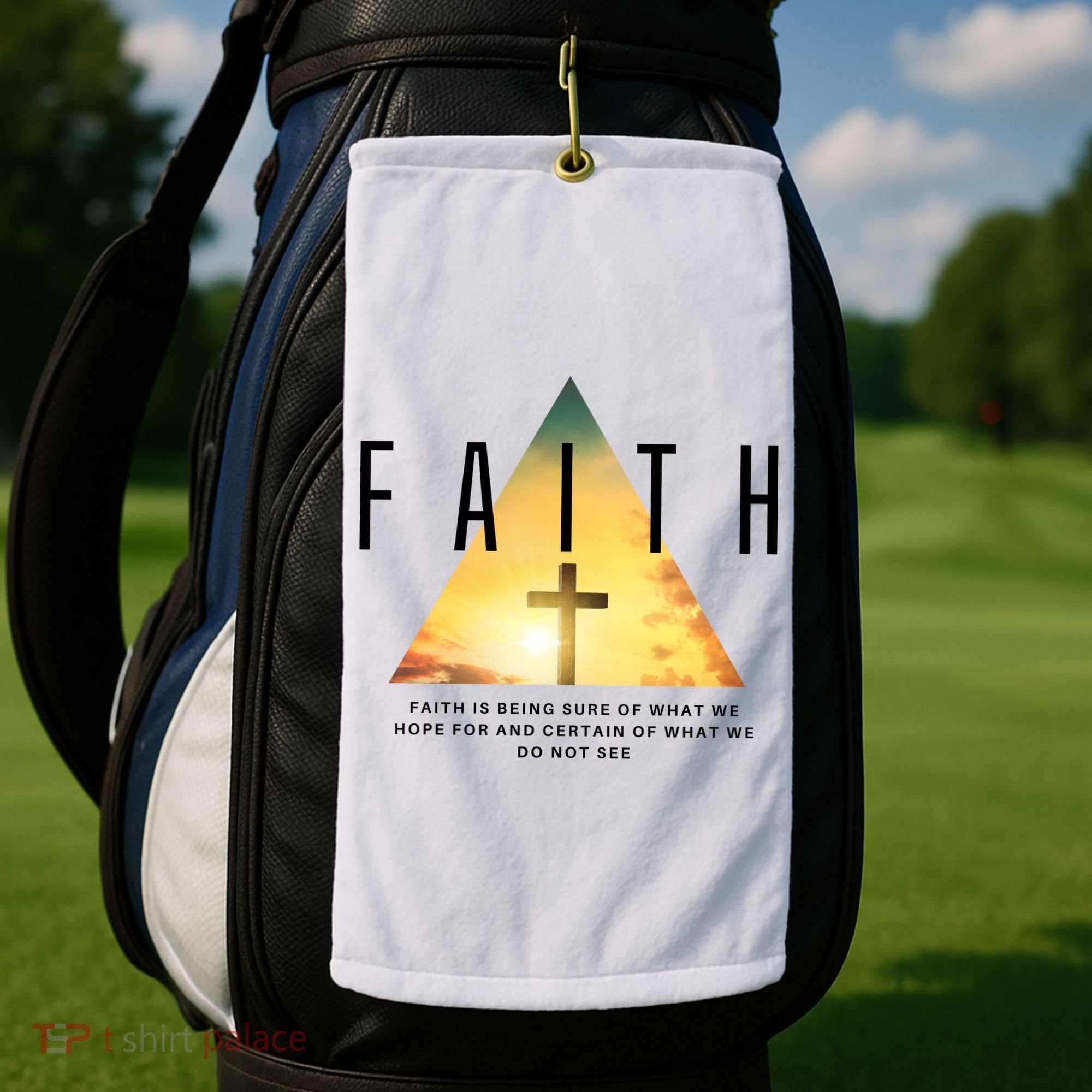 Faith Definition Cross Jesus Golf Towel