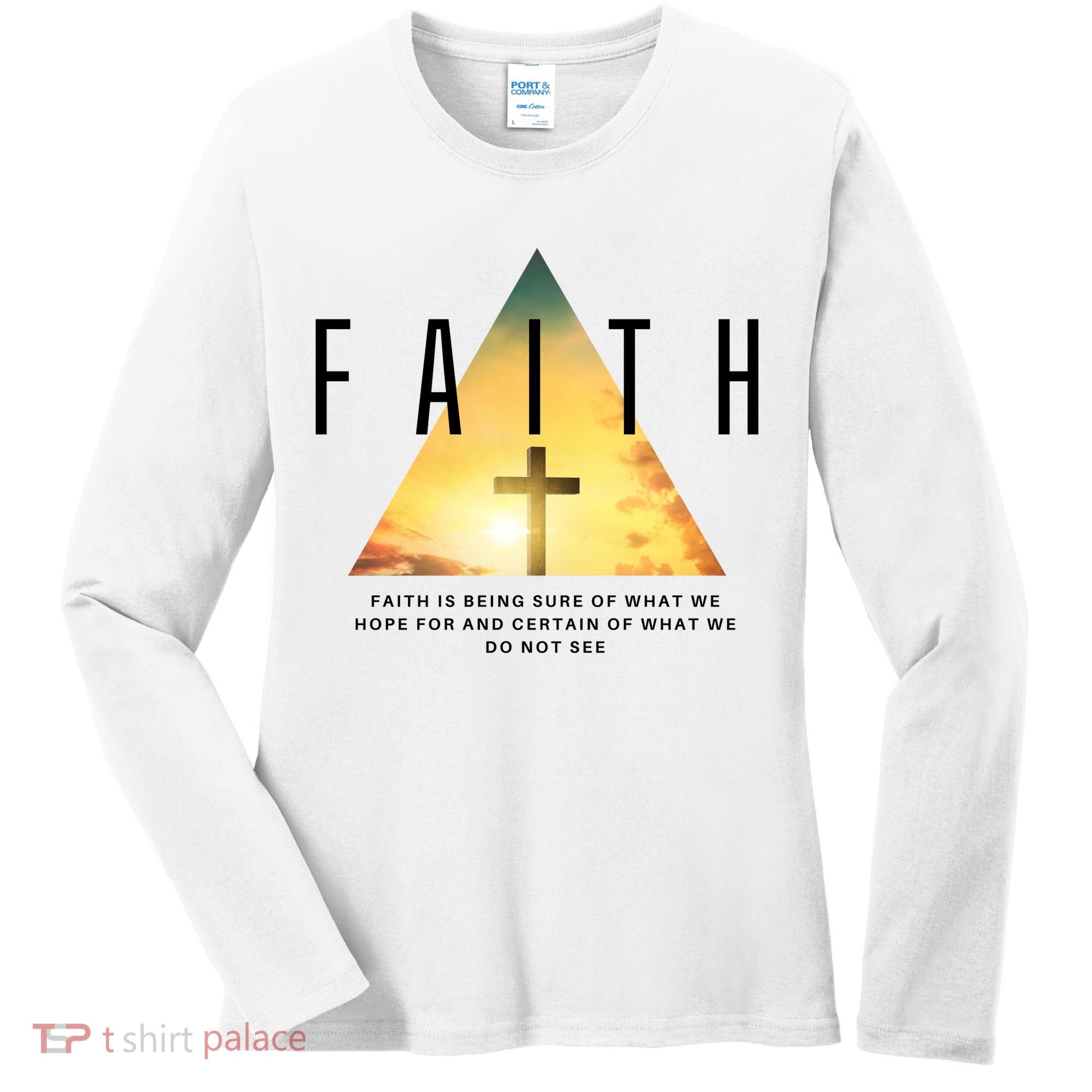 Faith Definition Cross Jesus Women's Long Sleeve Shirt