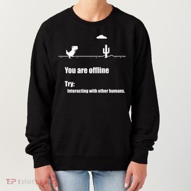 Funny Dinosaur Computer Design For Nerds, Geeks And Coder Women's Sweatshirt