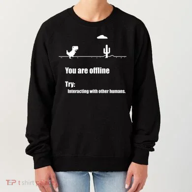 Funny Dinosaur Computer Design For Nerds, Geeks And Coder Women's Sweatshirt