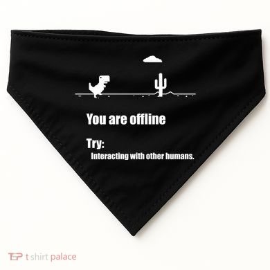 Funny Dinosaur Computer Design For Nerds, Geeks And Coder USA-Made Doggie Bandana