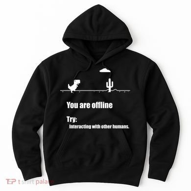 Funny Dinosaur Computer Design For Nerds, Geeks And Coder Hoodie