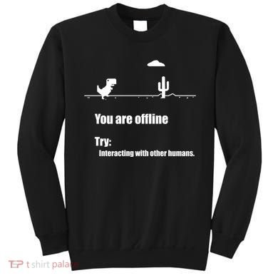 Funny Dinosaur Computer Design For Nerds, Geeks And Coder Sweatshirt
