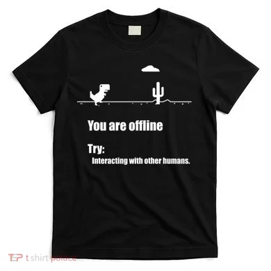 Funny Dinosaur Computer Design For Nerds, Geeks And Coder T-Shirt