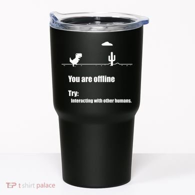 Funny Dinosaur Computer Design For Nerds, Geeks And Coder Tumbler