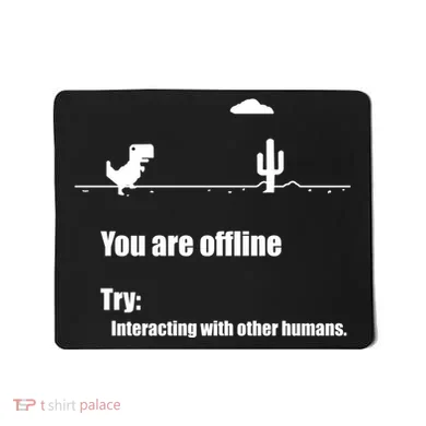 Funny Dinosaur Computer Design For Nerds, Geeks And Coder Mousepad