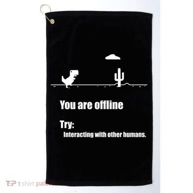Funny Dinosaur Computer Design For Nerds, Geeks And Coder Golf Towel