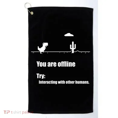 Funny Dinosaur Computer Design For Nerds, Geeks And Coder Golf Towel