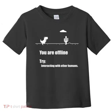 Funny Dinosaur Computer Design For Nerds, Geeks And Coder Toddler T-Shirt