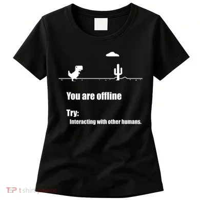 Funny Dinosaur Computer Design For Nerds, Geeks And Coder Women's T-Shirt