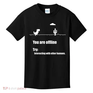 Funny Dinosaur Computer Design For Nerds, Geeks And Coder Kids T-Shirt