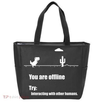 Funny Dinosaur Computer Design For Nerds, Geeks And Coder Tote Bag