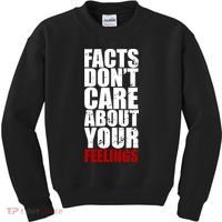 Facts Don't Care About Your Feelings Kids Sweatshirt thumb 0