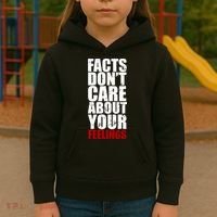Facts Don't Care About Your Feelings Kids Hoodie thumb 3