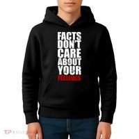 Facts Don't Care About Your Feelings Kids Hoodie thumb 4