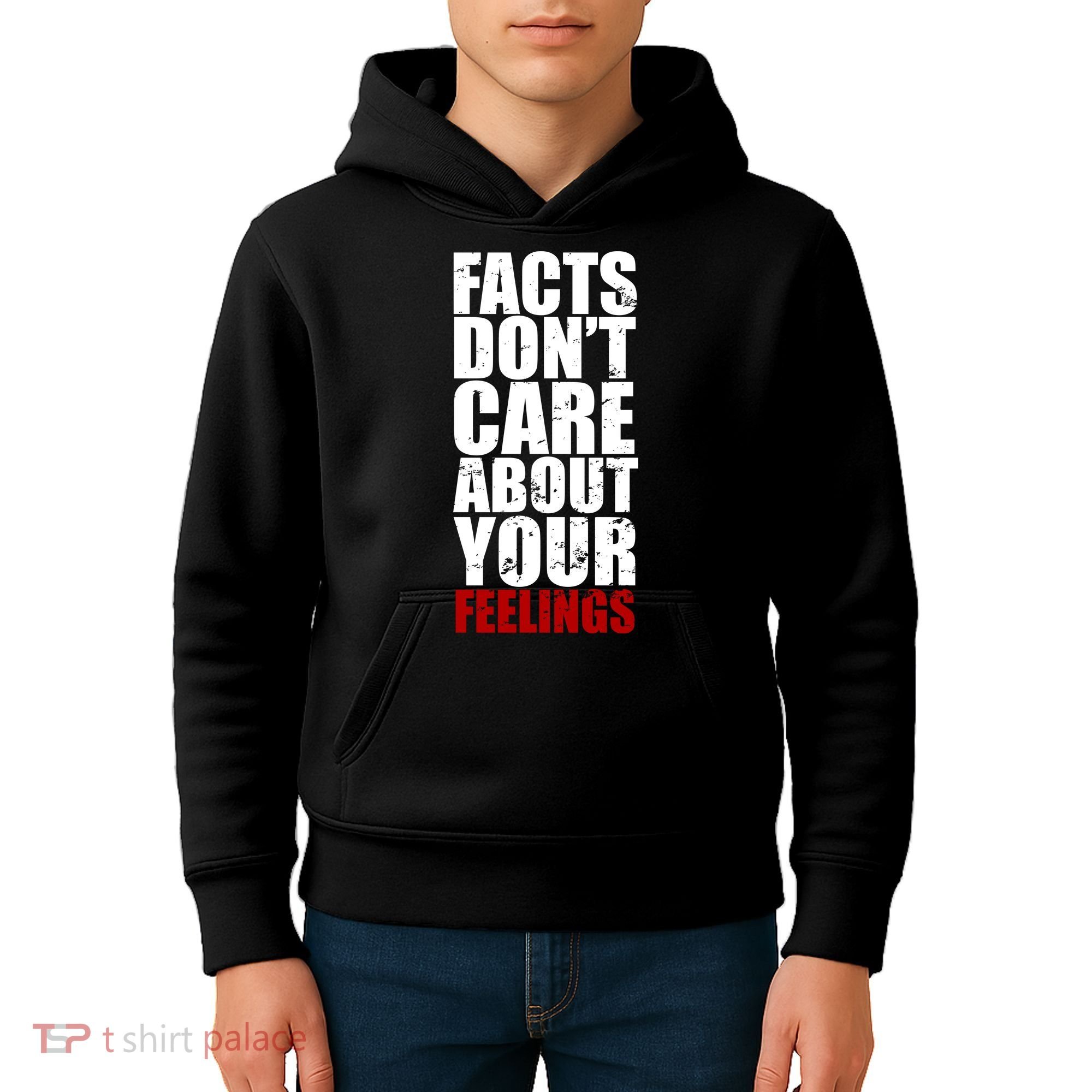 Facts Don't Care About Your Feelings Kids Hoodie
