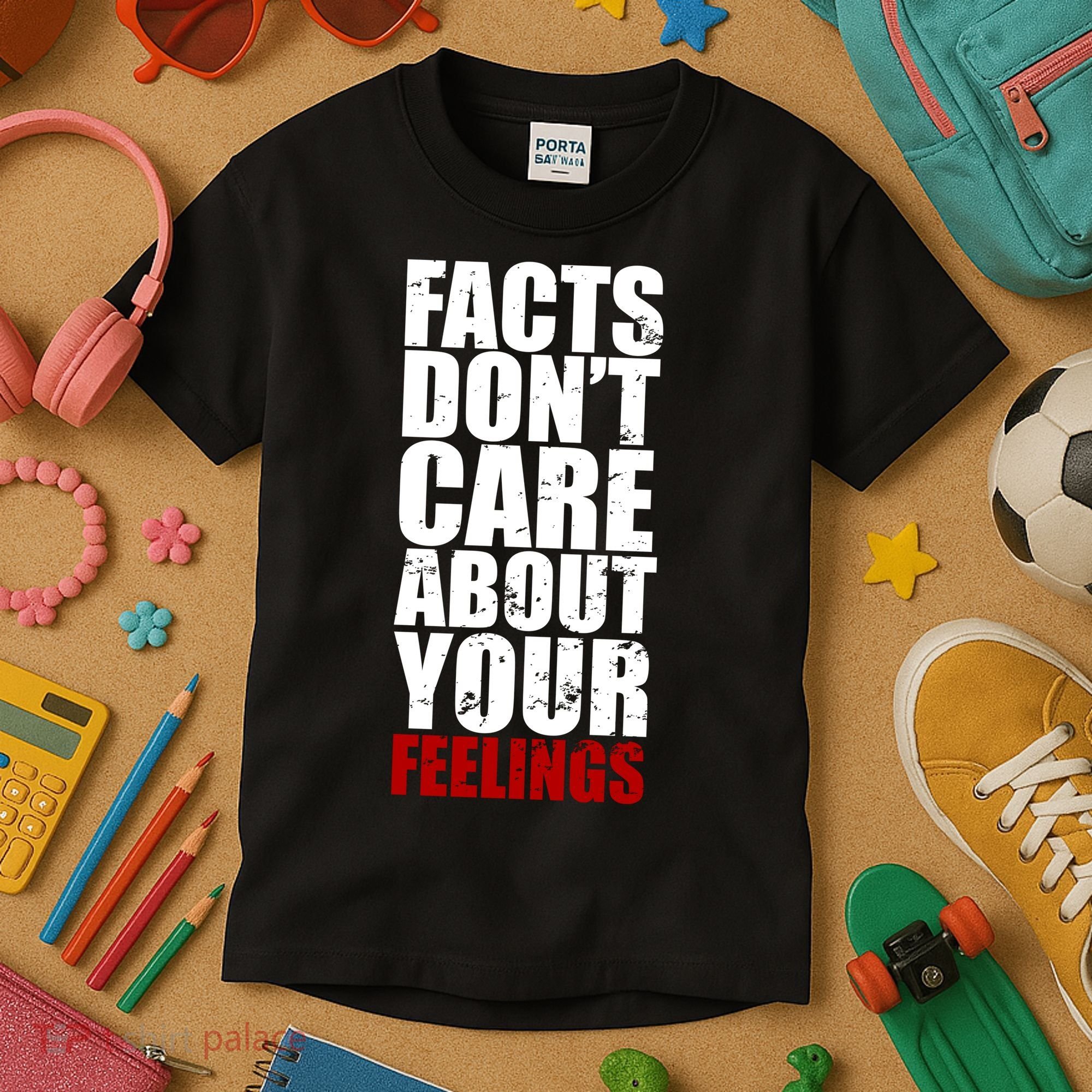 Facts Don't Care About Your Feelings Kids T-Shirt