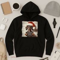 Funny Dachshund Christmas Dear Santa I Can Explain Weiner Hoodie thumb 3