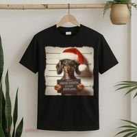 Funny Dachshund Christmas Dear Santa I Can Explain Weiner T-Shirt thumb 2