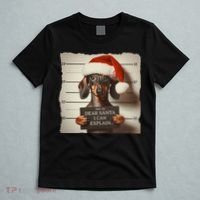 Funny Dachshund Christmas Dear Santa I Can Explain Weiner T-Shirt thumb 5