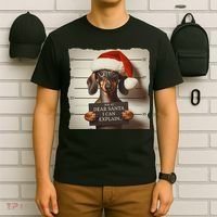 Funny Dachshund Christmas Dear Santa I Can Explain Weiner T-Shirt thumb 6