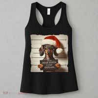 Funny Dachshund Christmas Dear Santa I Can Explain Weiner Women's Tank Top thumb 3