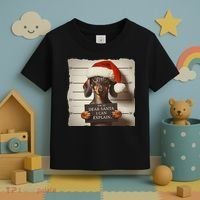 Funny Dachshund Christmas Dear Santa I Can Explain Weiner Toddler T-Shirt thumb 3