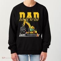 Funny Dad Construction Excavator Matching Family Women's Sweatshirt thumb 0